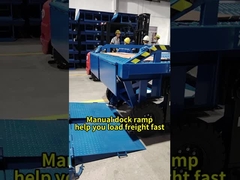 Manual dock ramp