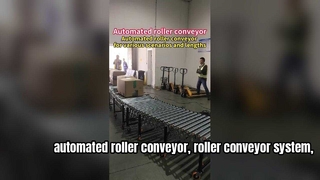 Automated Roller Conveyor System for Warehouse and Factory Material Handling